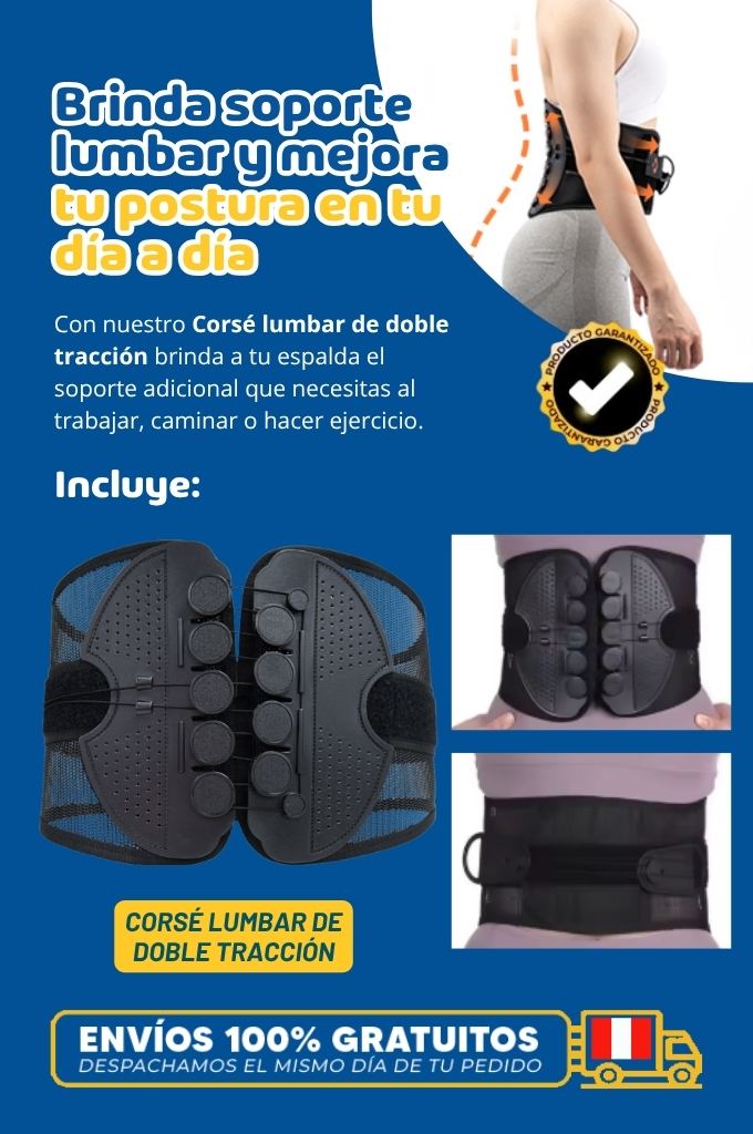Corsé lumbar de doble tracción