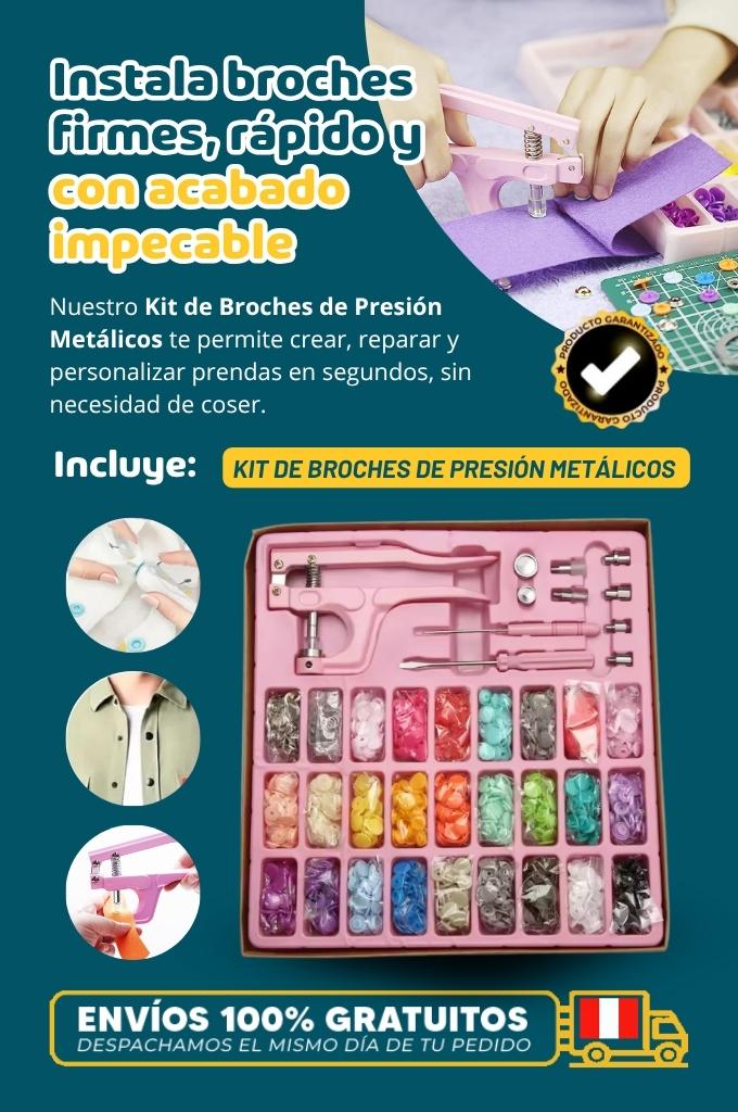 Kit de Broches de Presión Metálicos