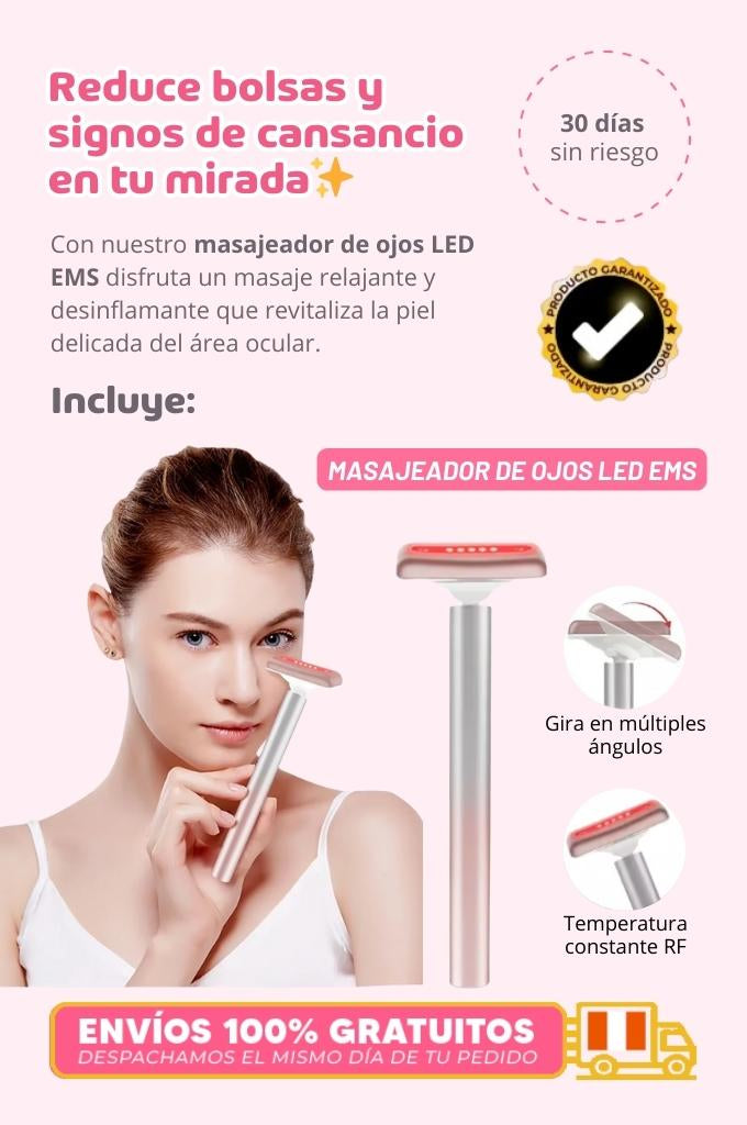 Masajeador de ojos LED EMS