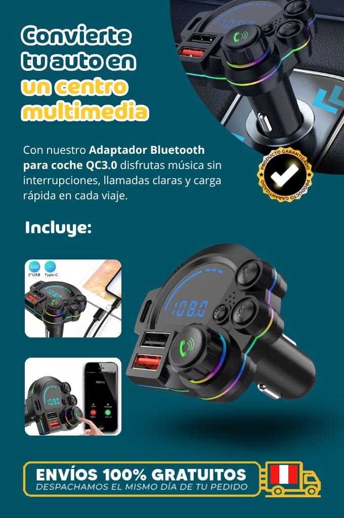 Adaptador Bluetooth para coche QC3.0