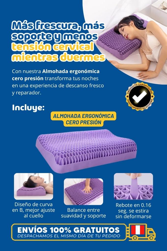 Almohada ergonómica cero presión