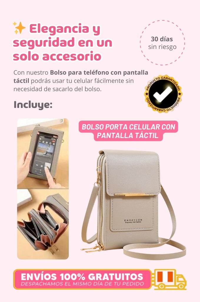 Bolso para teléfono con pantalla táctil