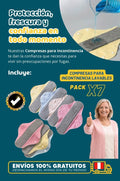 Compresas para incontinencia lavables (Pack x7)