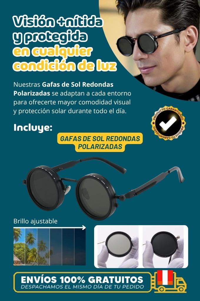 Gafas de Sol Redondas Polarizadas