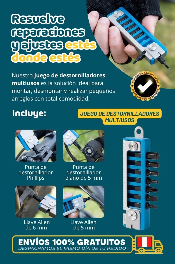 Juego de destornilladores multiusos