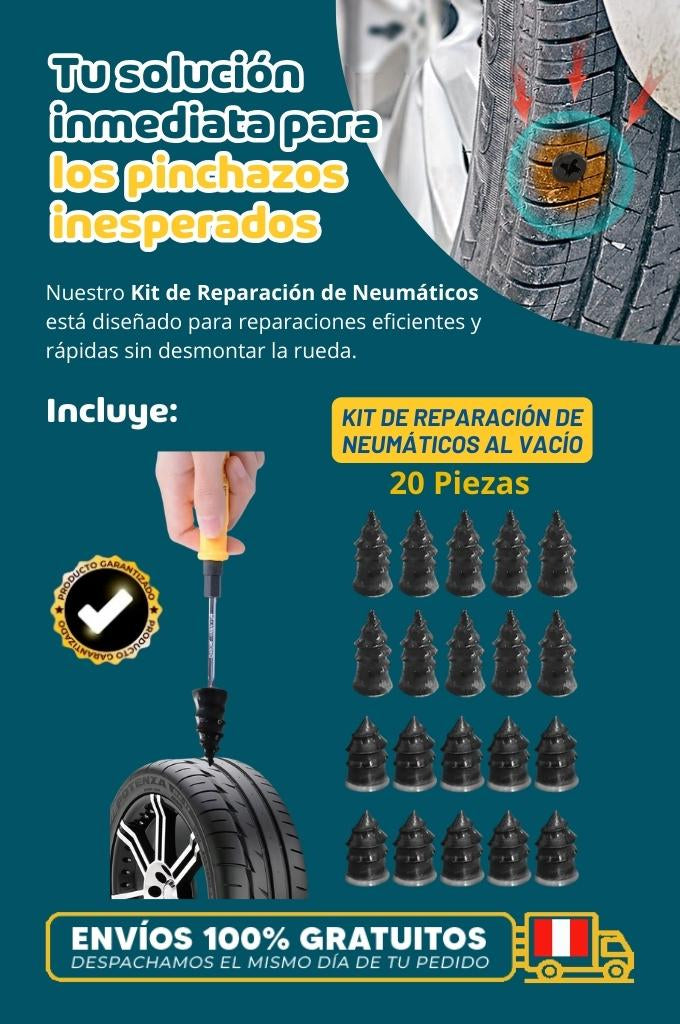 Kit de Reparación de Neumáticos al Vacío