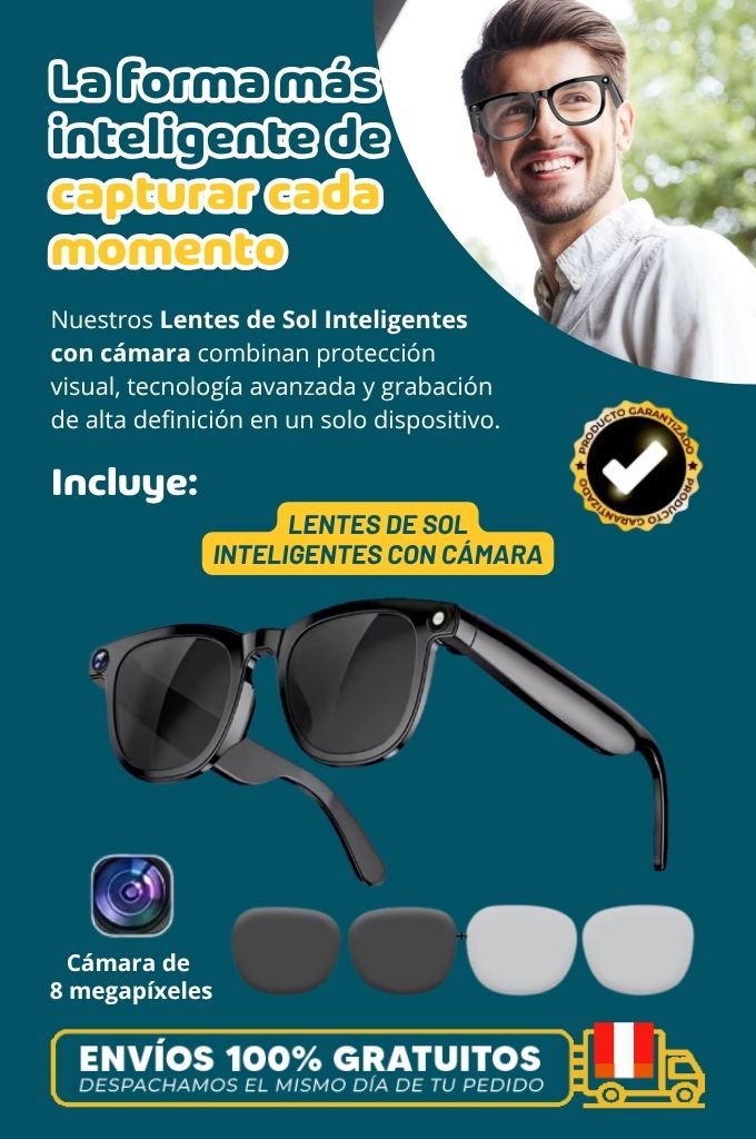 Lentes de Sol Inteligentes con Cámara